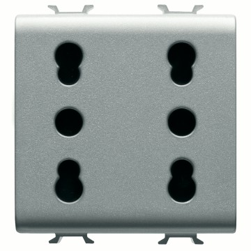 Doppelsteckdose italienischer Standard - 250V ac Doppelsteckdose italienischer Standard - 250V ac