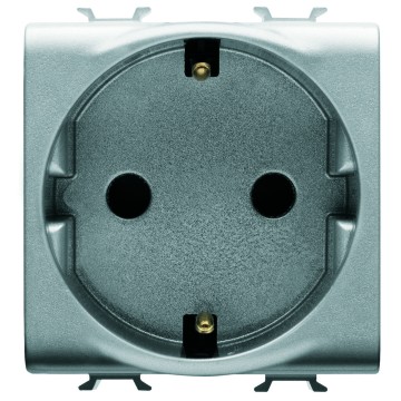 German Standard socket-outlet with quick wiring terminals - 250V ac