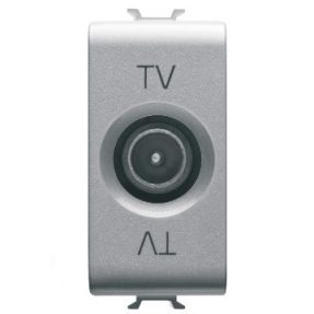 PRIZĂ TV COAXIALĂ, ECRANARE CLASA A - CONECTOR tată IEC 9,5 mm - ALIMENTARE 10 dB - 1 MODUL - TITAN - CHORUSMART