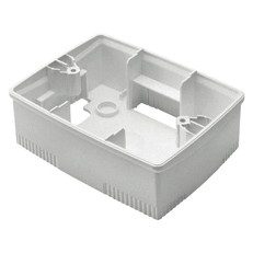 SCATOLA DA PARETE - PER PLACCHE ONE - STANDARD ITALIANO 3 POSTI - NERO - CHORUSMART