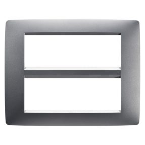 abdeckrahmen one - in lackiertem technopolymer - 12 module - titan - chorusmart
