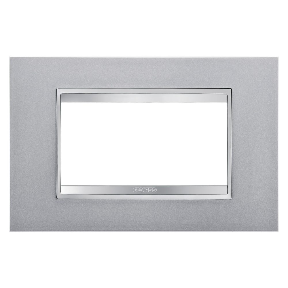  PLACCA LUX - IN TECNOPOLIMERO VERNICIATO - 4 POSTI - TITANIO - CHORUSMART