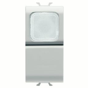 tlačítko 1p 250 v ac – no 16 a – opálový difuzér – 1 modul – lesklá bílá – chorusmart