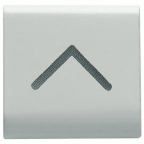 vyměnitelné tlačítko – 22x22 mm – svislá šipka – lesklá bílá – chorusmart