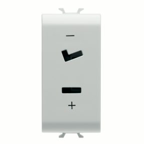 steckdose selv - 2p 6 a 24 v polarisiert - 1 modul - weiss satiniert - chorusmart