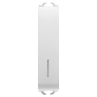 SCHALTER 1P 250V ac - 10AX BELEUCHTBAR - MIT DIFFUSOR - 1/2 MODUL - WEISS - CHORUS