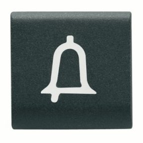BUTON INTERSCHIMBABIL - 22X22mm - CLOPOT - NEGRU SATINAT - CHORUSMART