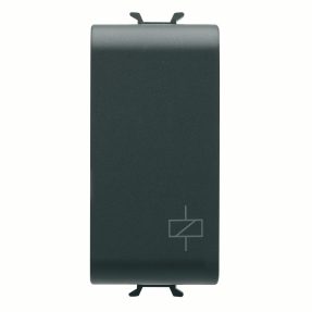 relais momentané 230 vca 50/60 hz - 1p 1no/nf 10a(ac1)/2a(ac15)250 vca - 1 module - noir satin - chorusmart