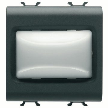 product-image-main SPIA SPORGENTE - 12V ac/dc / 230V ac 50/60 Hz - OPALE - 2 MODULI - NERO SATINATO - CHORUSMART