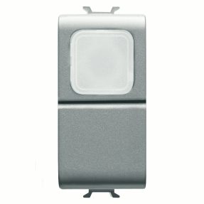 לחצן ‎1p ‏v ac250 - no ‎16a - מפזר אור אופל - 1‏‎‏‎ מודול - טיטניום - chorusmart