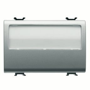 BUTON CU PLĂCUȚĂ de identificare ILUMINATĂ 250V ac - NO 10A - 3 MODULE - TITAN - CHORUSMART