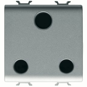 prise norme britannique 250 vca - 2p+t 15a - 2 groupe - titane - chorusmart