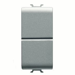 לחצן ‎1p ‏v ac250 - no+no 16a - כפול - 1‏‎‏‎ מודול - טיטניום – chorusmart