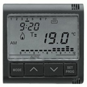 timed thermostat daily/weekly - 230v ac - 50/60hz - 2 modules - playbus