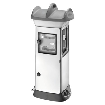 Leergehäuse aus Edelstahl AISI 316L zweiseitig Q-MC 63 X - Klasse II - IP56 Leergehäuse aus Edelstahl AISI 316L zweiseitig Q-MC 63 X - Klasse II - IP56