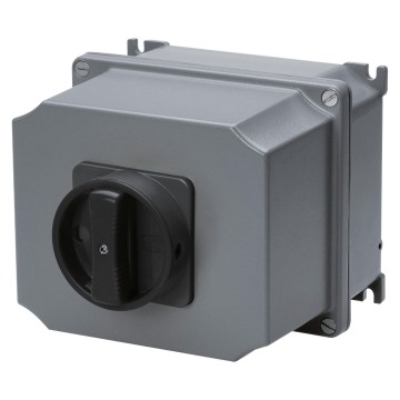 Interruptores rotativos de superficie ATEX, para mando, con maneta negra - IP65 Interruptores rotativos de superficie ATEX, para mando, con maneta negra - IP65