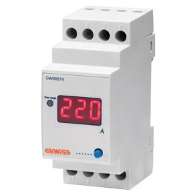 amperímetro digital conexión para transformador de corriente - 5/999a - 2 modulós