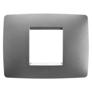 PLACA ONE - EN TECNOPOLÍMERO BARNIZADO - 2 MÓDULOS - TITANIO - CHORUS