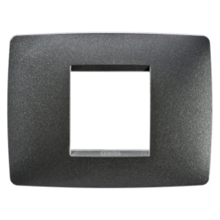 ONE PLATE - IN PAINTED TECHNOPOLYMER - 2 MODULES - SLATE - CHORUS