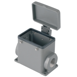 HIGH CONSTRUCTION SURFACE MOUNTING HOUSING - 57X27 - SINGLE LEVER - WITH COVER - PG21 - 500V - METAL