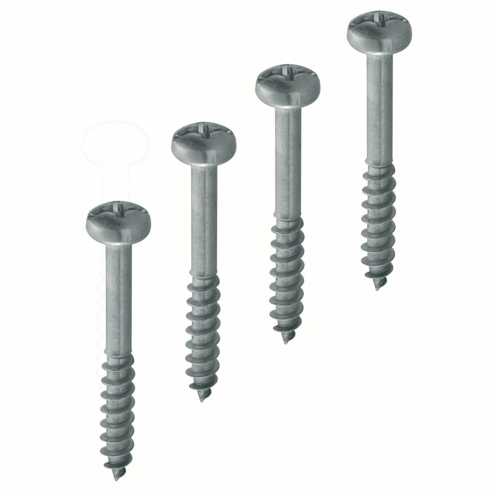  BAUSATZ MIT 4 SELBSTSCHNEIDEND ROSTFREI SCHRAUBEN - FÜR ERDEINBAUKÄSTEN 300X300X300