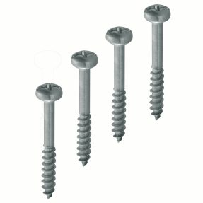 kit de 4 vis auto-taraudeuses en acier inox - pour chambres de tirage 300x300x300