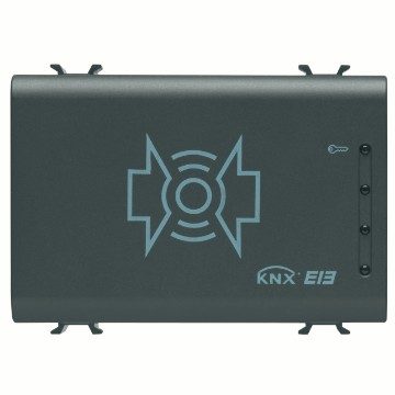 UNITÀ DI LETTURA TRANSPONDER - KNX - 12/24Vac/dc - 3 MODULI - NERO - CHORUSMART