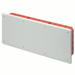 JUNCTION AND CONNECTION BOX - FOR BRICK WALLS - WITH DIN RAIL - DIMENSIONS 516X202X90 - WHITE LID RAL9016