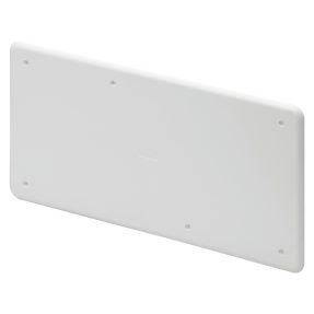 COPERCHIO BASSO ANTIURTO AD ALTA RESISTENZA - PER CASSETTE PT/PT DIN E PT DIN GREEN WALL - 160X130 - IP40 - BIANCO RAL9016