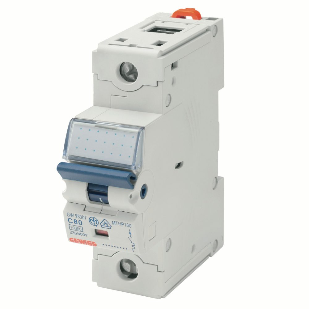  DISJONCTEUR MAGNÉTOTHERMIQUE HAUTE PERFORMANCE - MTHP 160 - 1P COURBE D 63A - 10000A-16kA/230V - 1,5 MODULES
