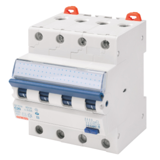 COMPACT RESIDUAL CURRENT CIRCUIT BREAKER WITH OVERCURRENT PROTECTION - MDC 60 - 4P CURVE C 6A TYPE A Idn=0,03A - 4 MODULES