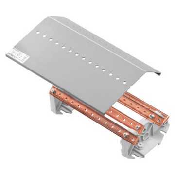 Horizontal four-pole divider 250 A with pre-drilled threaded M6 busbars