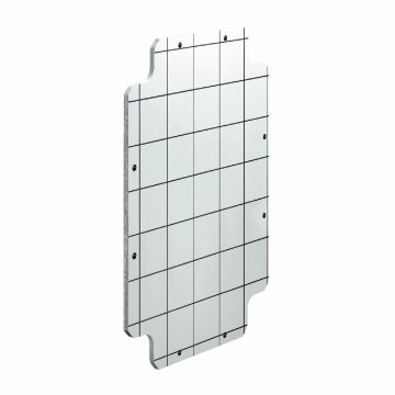 Plaques de fond en matière isolante avec vis de fixation autotaraudeuses Plaques de fond en matière isolante avec vis de fixation autotaraudeuses