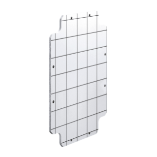 BACK-MOUNTING PLATE WITH SELF-TAPPING FIXING SCREWS - FOR BOXES 240X190 - IN INSULATED MATERIAL