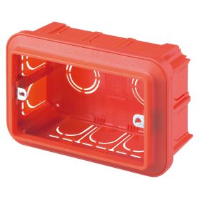 SCATOLA AD ALTA CAPIENZA PER SERIE CIVILI MODULARI - BIG BOX - HALOGEN FREE - 3 POSTI - 119X80X50