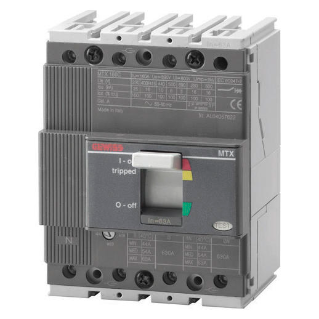 MTX range Moulded case circuit breakers for power distribution