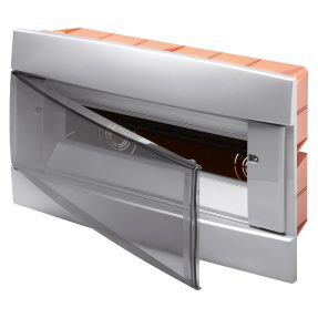 coffret de décoration - 145x165x23 - verni titane - 4 modules