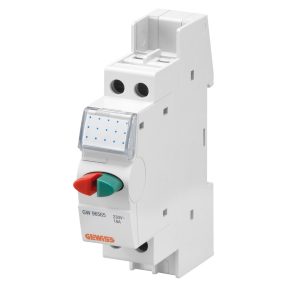 bouton-poussoir - double - gris/gris - 16a 1no+1nf 250v - 1 module