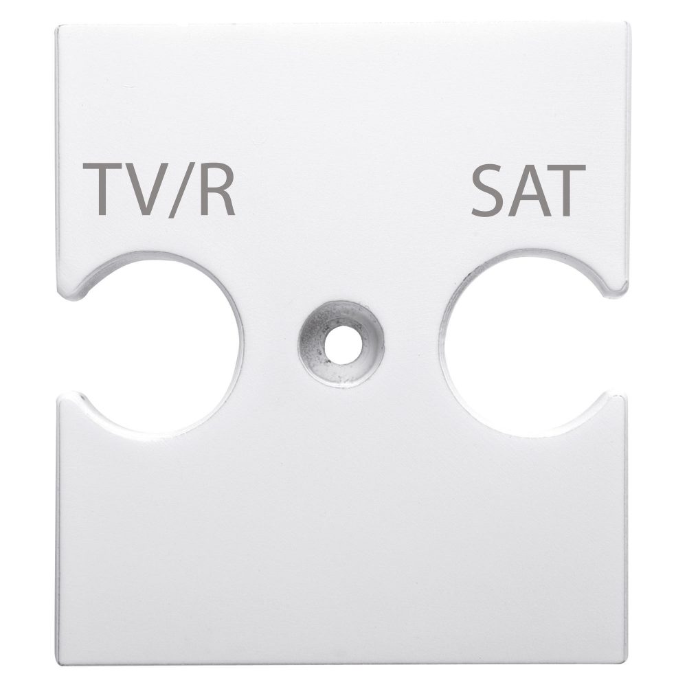  SUPPORTO UNIVERSALE - PRESE COMBINATE TV/R-SAT - BIANCO SATINATO - CHORUSMART