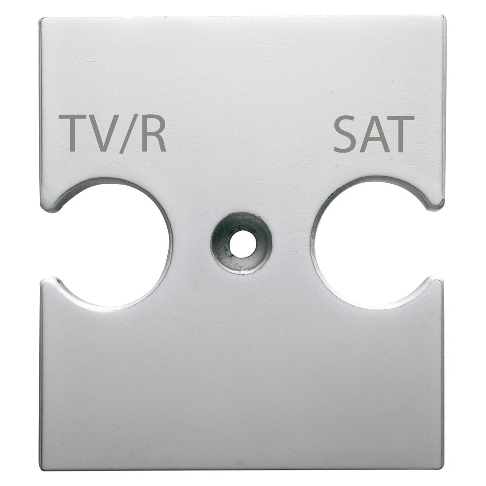 universal support - combined socket outlet tv/r-sat - titanium - chorusmart