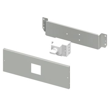 Installation kit for MCCB's up to 630 A with direct rotary handle or motor operating, complete with perforated panel and fixing plate Installation kit for MCCB's up to 630 A with direct rotary handle or motor operating, complete with perforated panel and fixing plate