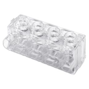 terminal blocks with plate tightening - 8x6mmq - 450v - transparent