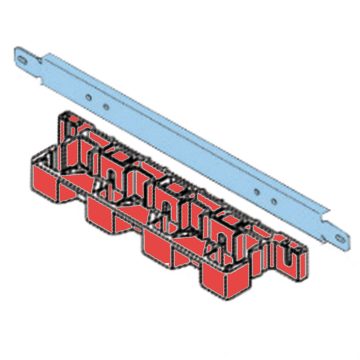 Paire supports jeux de barres alignés 400 - 800 A avec traverses pour systèmes à barres profilées verticales pour tableaux CVX 630M