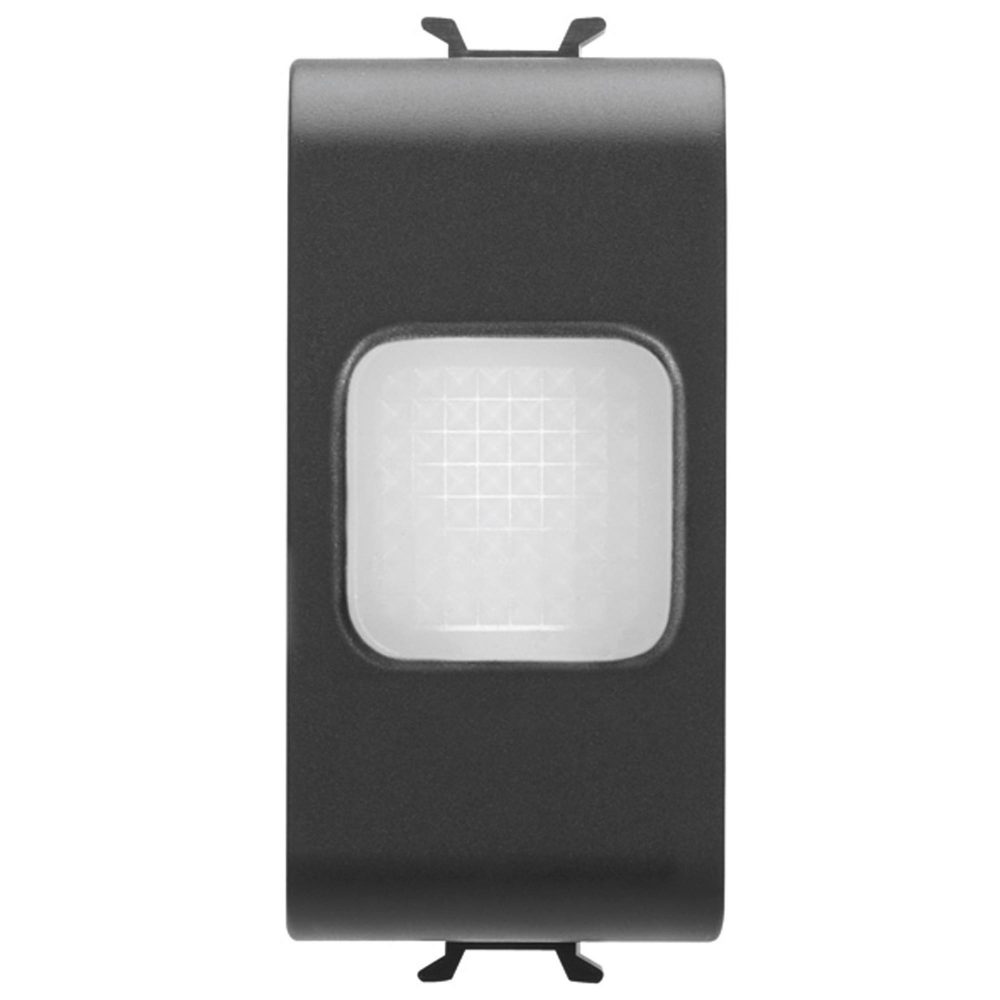 anti satin black-out lamp - 230v ac 50/60 hz 1h - 1 module - satin black - chorusmart