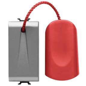 NYOMÓGOMB 1P 250V AC - NO 16A - HÚZÓZSINÓRRAL - 1 MODULOS - TITÁNIUM - CHORUSMART