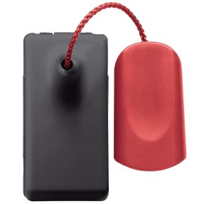 pulsante bipolare 250v ac - na 10a - a tirante - 1 modulo - system black