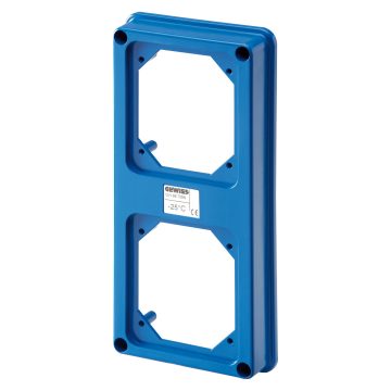Flanged lid prearranged for 2 caps - IP67 Flanged lid prearranged for 2 caps - IP67