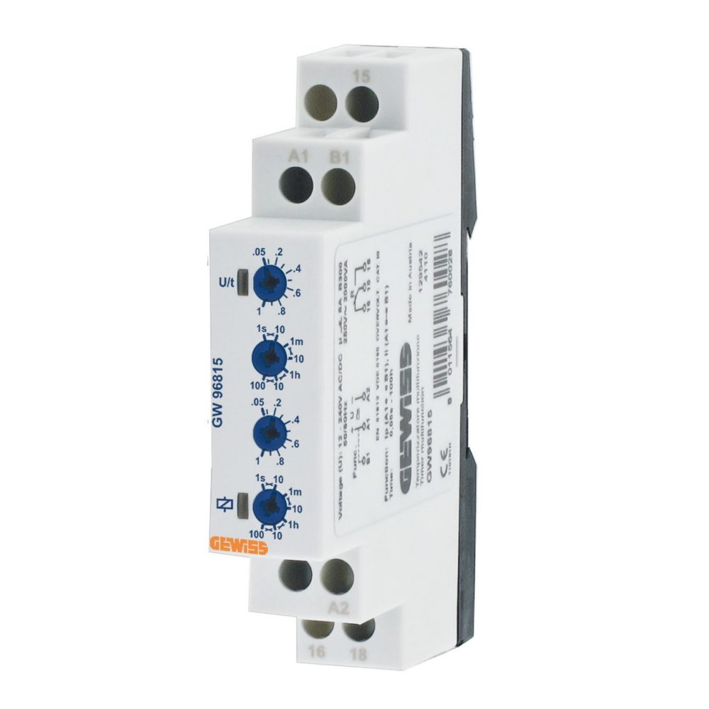  ASYMMETRICAL CYCLE TIMER - 12…240V ac/dc - 1 MODULE