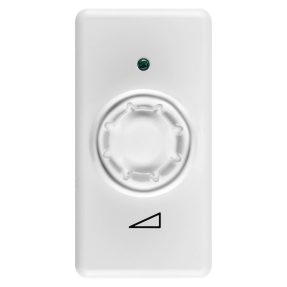 electronic, rotating regulator - for resistive loads - rotary - 1 module - system white