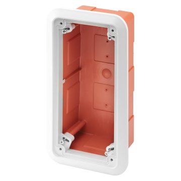 Caja con marco de empotrar para bases fijas verticales - IP55 Caja con marco de empotrar para bases fijas verticales - IP55
